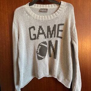 Wooden Ships Gray 'Game On' Sweater Small